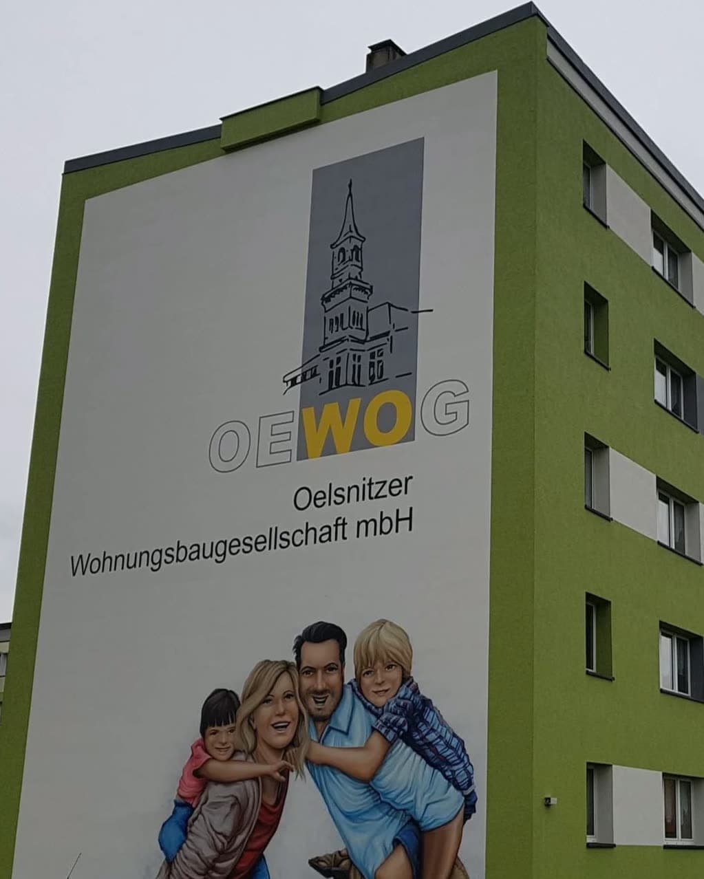 Modernisiertes Wohngebäude der OEWOG in Oelsnitz